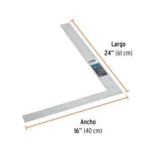 Escuadra 16 x 24 de acero para cantero 14384 - TRUPER
