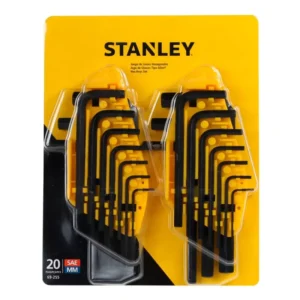Llaves Allen JGO x 20 PZS Stanley 69-255