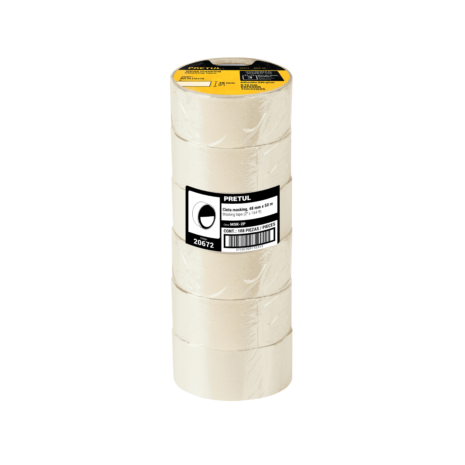 Cinta masking tape 2 x 40 Yardas 20672 - Pretul